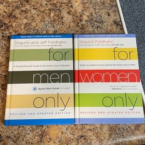 Books.Small notes written in the For Men Only book